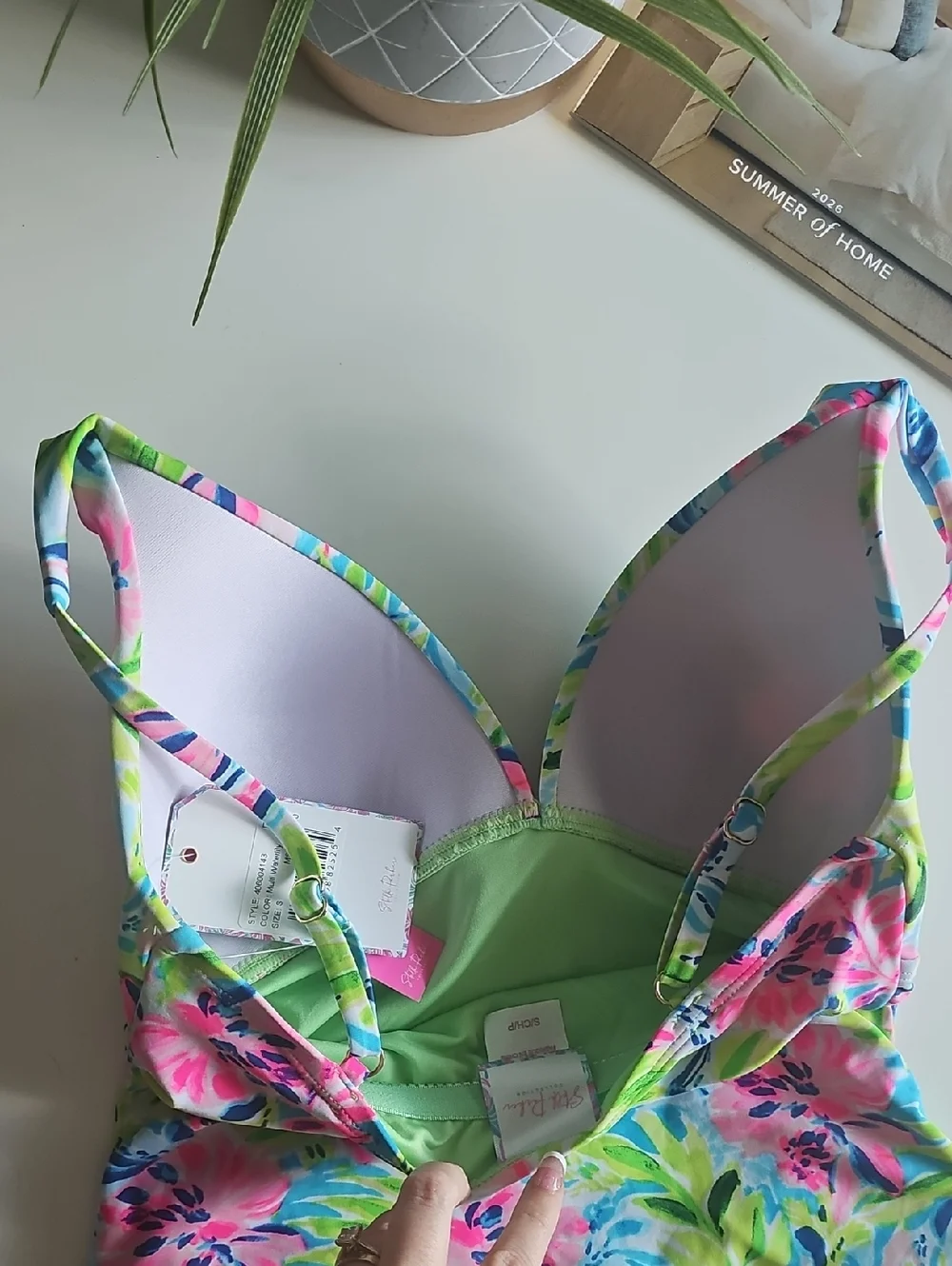 Stella Parker Floral Tankini Swim Top - Multi Waterlily - Picture 6 of 6